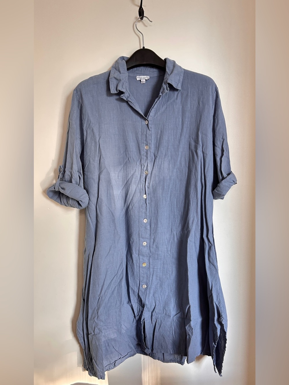 NWOT CRISTINA VERGANI LINEN/COTTON MIDI DRESS MADE IN ITALY